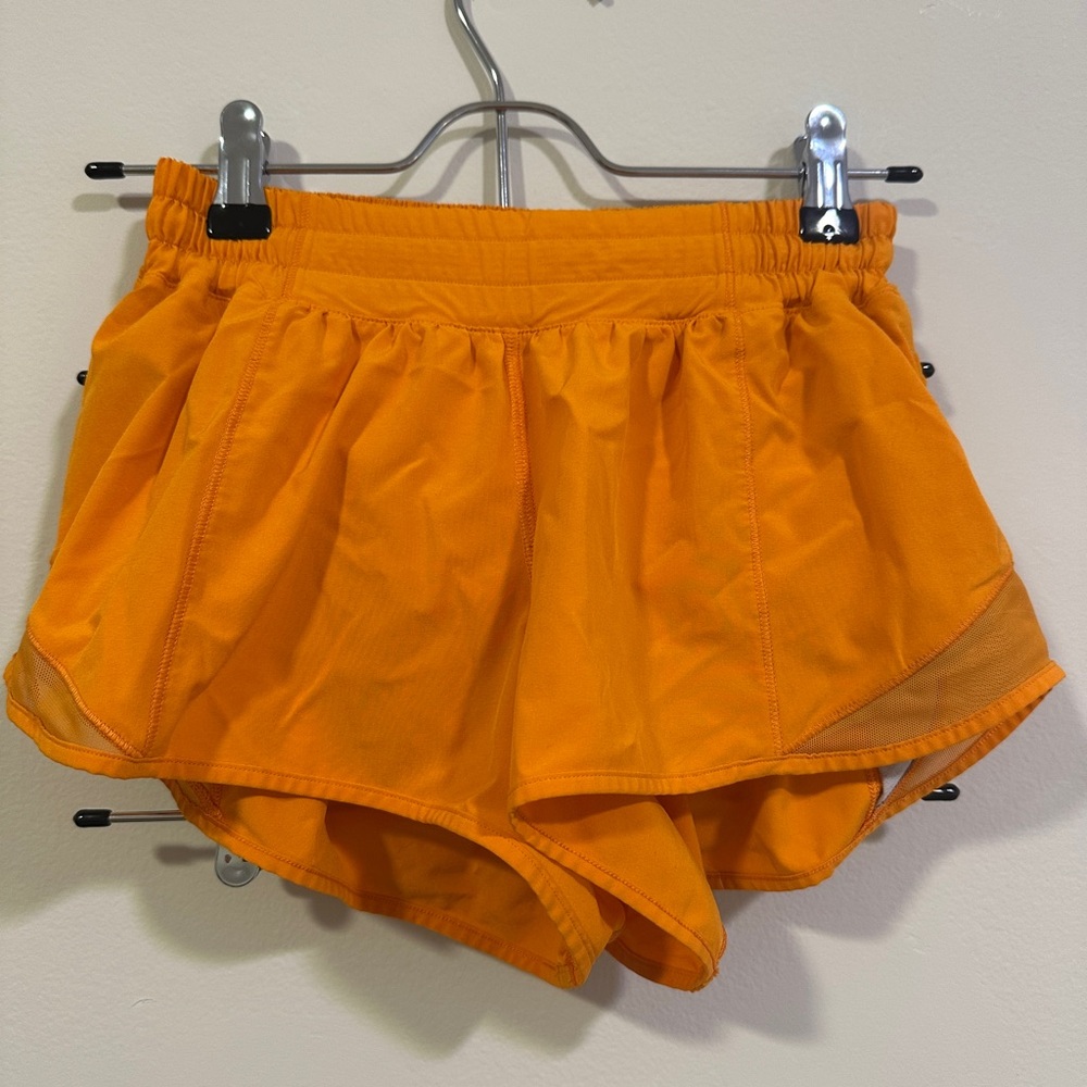 Orange Lululemon Hotty Hot Shorts II *2.5” - Size 4